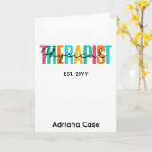 Fysiek Therapistisch Afstuderen Kaart (Gele Bloem)