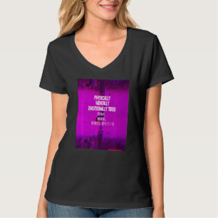 Fysiek verbonden asestetische dampgolf Japans T-shirt