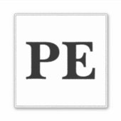 Fysieke aardelektrisch label (Voorkant)