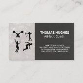 Fysieke activiteiten | Atletiekcoach  Visitekaartje (Voorkant)