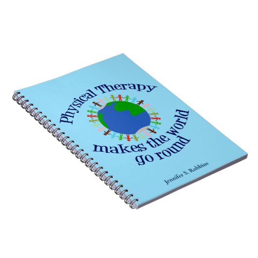 Fysieke behandeling Inspirerend Citaat Monogram PT Notitieboek (Rechterzijde)