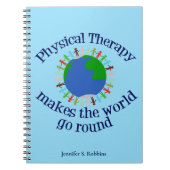 Fysieke behandeling Inspirerend Citaat Monogram PT Notitieboek (Voorkant)