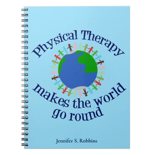 Fysieke behandeling Inspirerend Citaat Monogram PT Notitieboek (Voorkant)