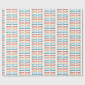 Fysieke behandeling PT Retro PT Afstudeerder Gift Cadeaupapier (Vlak)