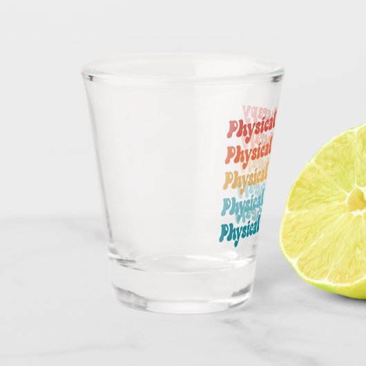 Fysieke behandeling PT Retro PT Afstudeerder Gifte Shot Glas (Links)