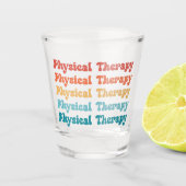 Fysieke behandeling PT Retro PT Afstudeerder Gifte Shot Glas (Voorkant)