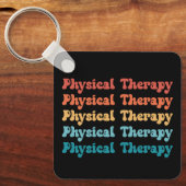 Fysieke behandeling PT Retro PT Afstudeerder Gifte Sleutelhanger (Voorkant)