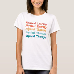 Fysieke behandeling PT Retro PT Afstudeerder Gifte T-shirt