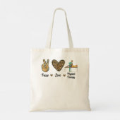 Fysieke behandeling van vredesliefhebbers PT Maand Tote Bag (Achterkant)