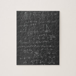 Fysieke diagrammen en formules legpuzzel