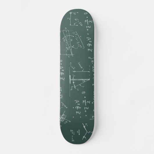 Fysieke diagrammen en formules persoonlijk skateboard (Voorkant)