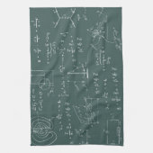 Fysieke diagrammen en formules theedoek (Verticaal)