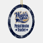 Fysieke educatie Tacher Cadeau Keramisch Ornament (Rechts)