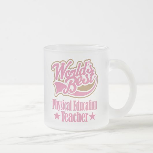 Fysieke educatie Twitter (beste werelden) Matglas Koffiemok (Rechts)