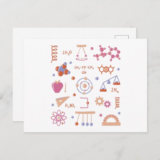 Fysieke elementen briefkaart (Voorkant / Achterkant)