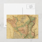 Fysieke en mineralogische kaart van Frankrijk (Voorkant / Achterkant)