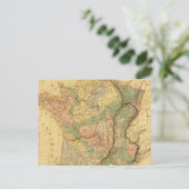 Fysieke en mineralogische kaart van Frankrijk (Staand voorkant)