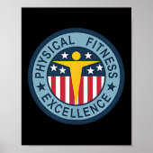 Fysieke Fitness Badge - US Army Poster (Voorkant)