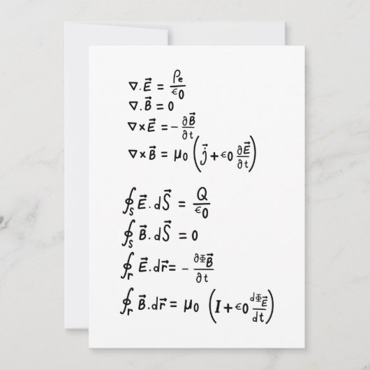 Fysieke formule T-shirt Kaart (Voorkant)