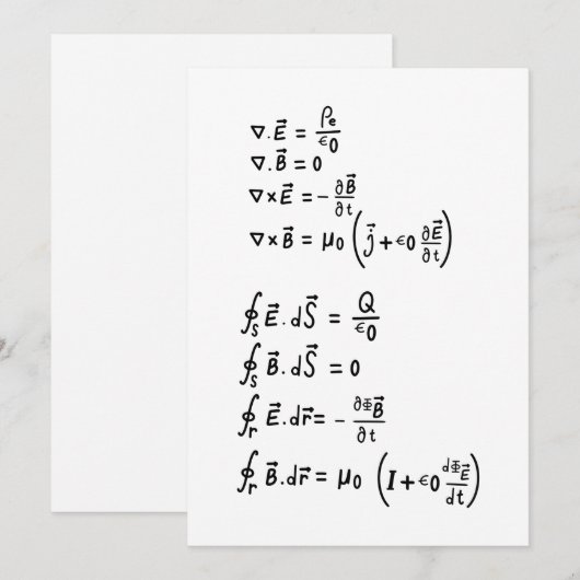 Fysieke formule T-shirt Kaart (Voorkant / Achterkant)