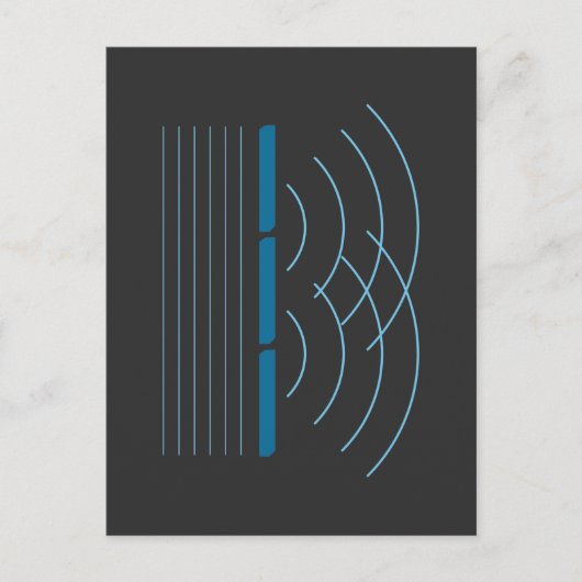 Fysieke interferentie Onderwijs golfstraling Briefkaart (Voorkant)