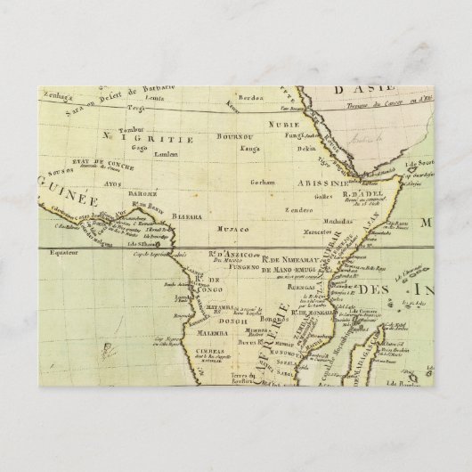 Fysieke kaart van Afrika (Voorkant)