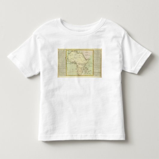 Fysieke kaart van Afrika Kinder Shirts (Voorkant)