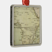 Fysieke kaart van Afrika Metalen Ornament (Rechts)