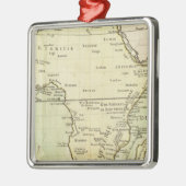 Fysieke kaart van Afrika Metalen Ornament (Links)