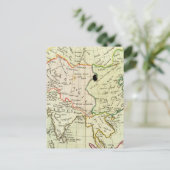 Fysieke kaart van Azië (Staand voorkant)