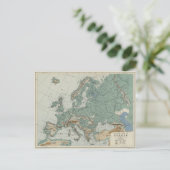 Fysieke kaart van Europa (Staand voorkant)