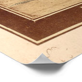  Fysieke Kaart van Europa (1870) Poster (Hoek)