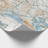 Fysieke kaart van Europa (1916) Cadeaupapier (Hoek)