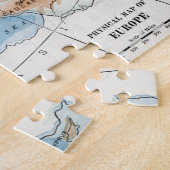 Fysieke kaart van Europa (1916) Legpuzzel (Zijkant)