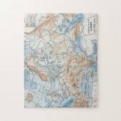 Fysieke kaart van Europa (1916) Legpuzzel (Verticaal)