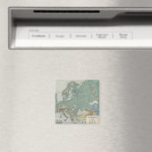 Fysieke kaart van Europa Magneet (Insitu (Vaatwasser))