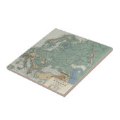 Fysieke kaart van Europa Tegeltje (Zijkant)