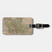 Fysieke Kaart van Ierland (1880) Bagagelabel (Voorkant horizontaal)