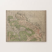  Fysieke Kaart van Noorwegen en Zweden (1880) Legpuzzel (Horizontaal)