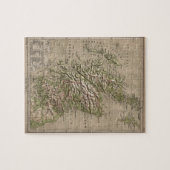  Fysieke Kaart van Schotland (1880) Legpuzzel (Horizontaal)