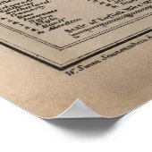  fysieke kaart van Schotland (1880) Poster (Hoek)