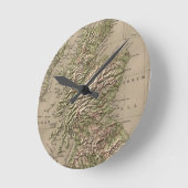  fysieke kaart van Schotland (1880) Ronde Klok (Hoek)