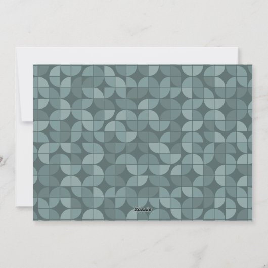 Fysieke kalligrafie met horizontale foto feestdagenkaart (Achterkant)