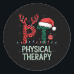 Fysieke kerstkerstkerstkerstkerstkerstkerstman — P Ronde Sticker<br><div class="desc">Fysieke kerstkerstkerstkerstkerstkerstkerstkerstman — Pt Therapistische Kerstmis</div>