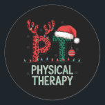 Fysieke kerstkerstkerstkerstkerstkerstkerstman — P Ronde Sticker<br><div class="desc">Fysieke kerstkerstkerstkerstkerstkerstkerstkerstman — Pt Therapistische Kerstmis</div>