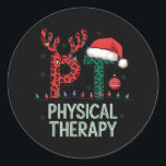 Fysieke kerstkerstkerstkerstkerstkerstkerstman — P Ronde Sticker<br><div class="desc">Fysieke kerstkerstkerstkerstkerstkerstkerstkerstman — Pt Therapistische Kerstmis</div>
