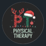 Fysieke kerstkerstkerstkerstkerstkerstkerstman — P Ronde Sticker<br><div class="desc">Fysieke kerstkerstkerstkerstkerstkerstkerstkerstman — Pt Therapistische Kerstmis</div>