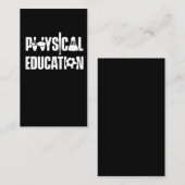 Fysieke leraar Basketball Soccer Visitekaartje (Voorkant / Achterkant)