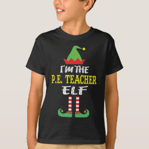 Fysieke leraar Elf die Kerstmis aanpast T-shirt
