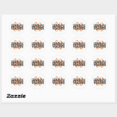 Fysieke leraar ronde sticker (Vel)
